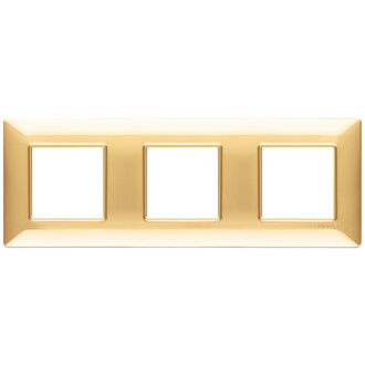 Накладка на 6 модулей (2+2+2) 71мм золото блестящее