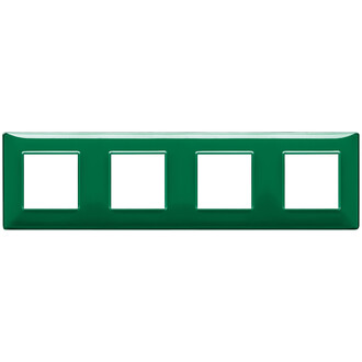 Накладка на 8 модулей (2+2+2+2) 71мм рефлекс 'изумруд'