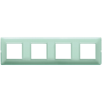 Накладка на 8 модулей (2+2+2+2) 71мм рефлекс 'мята'